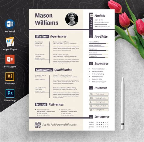 Free Resume Templates For Pages Deadnored