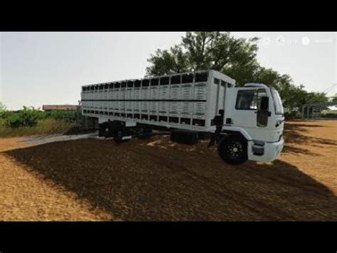 Fs19 Ford CARGO 2428 Boiadeiro Chegando Carregado Na Fazenda Bacuri