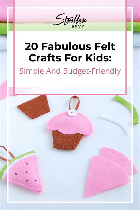 20 Fabulous Felt Crafts For Kids: Simple and Budget-Friendly