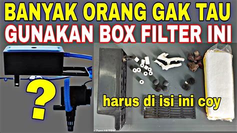 Modifikasi Box Filter Aquarium Agar Air Aquarium Tetap Jernih Dan