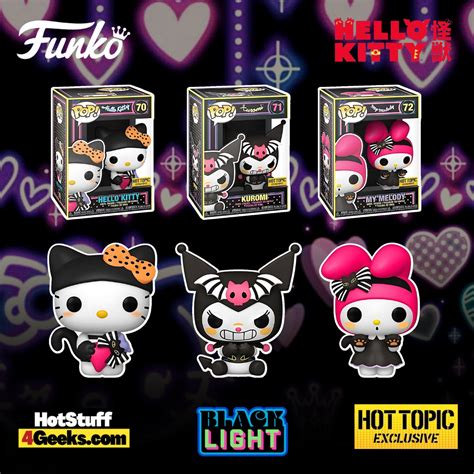 2023 NEW Sanrio Halloween Blacklight Funko Pops Cute And Creepy