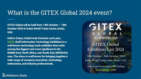 Ppt Gitex Global Exhibitor List 2024 Powerpoint Presentation Free