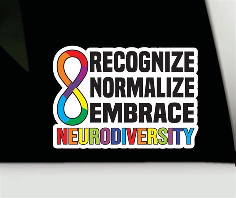 Embrace Neurodiversity Bumper Sticker Embrace Neurodiversity Etsy