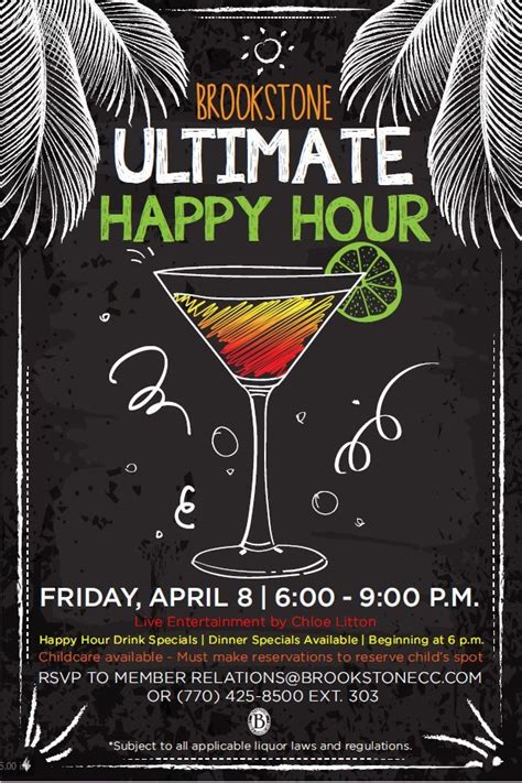 Happy Hour Event Flyer Poster Template Beer Poster Design Flyer