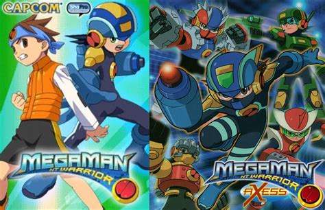 Mega Man NT Warrior and Mega Man NT Warrior Axess by Advanceshipper2021 on DeviantArt