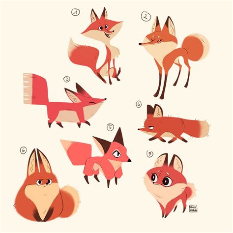 Cute Fox Characters Fox Character Character Design Animation