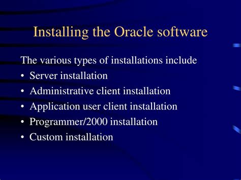 PPT CG168 Oracle Architecture And Installation PowerPoint