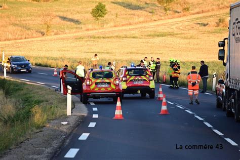 Grave Accident Cussac Sur Loire La Rn Sud Ferm E La Circulation