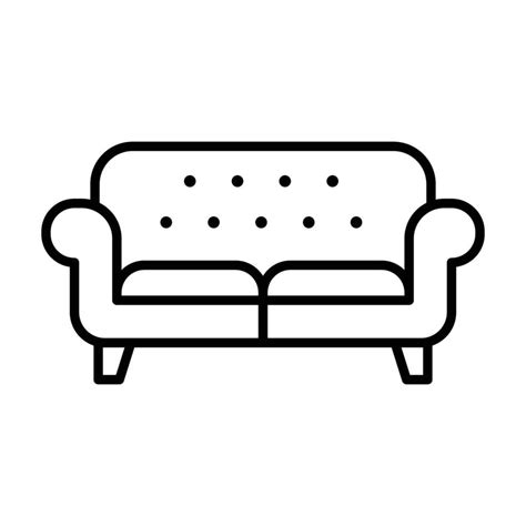 Sofa Icon Vector 23526156 Vector Art At Vecteezy