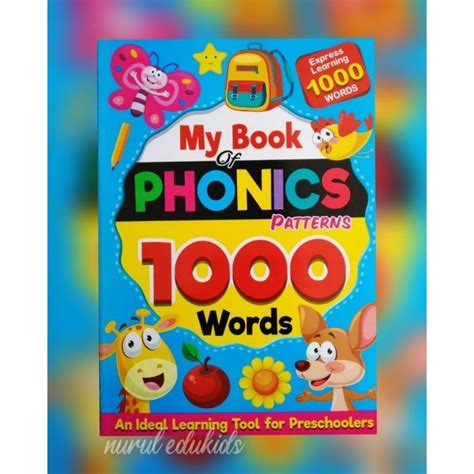 Buku Phonics My Book Of Phonics 1000 Words Buku English Buku Pra