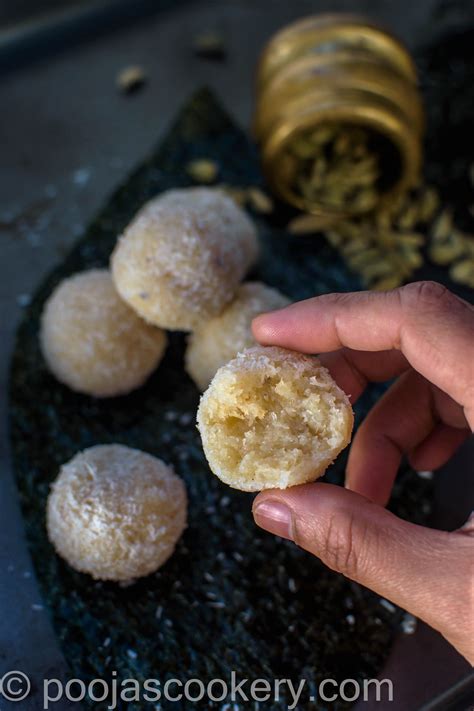 Instant Coconut Ladoo Recipe Poojas Cookery