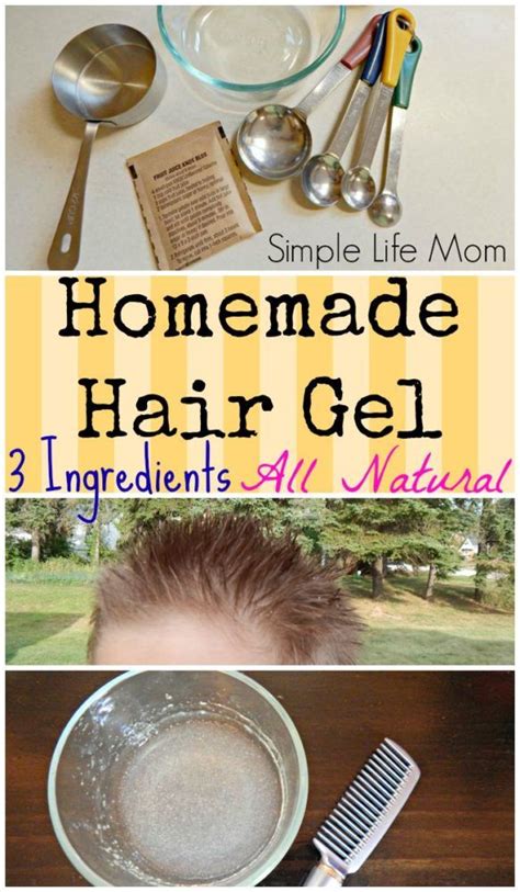 Natural Hair Gel Make An Easy And Natural Recipe Simple Life Mom