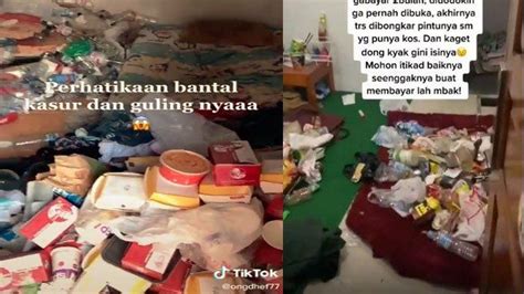 Video Viral Sampah Menumpuk Di Kamar Kos Netizen Sebut Gangguan