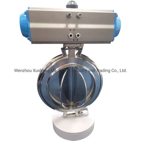 Stainless Steel Sanitary Welded Pneumatic Powder Butterfly Valve