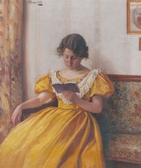 Simerenya Yellow Portrait Reading Art Woman Reading