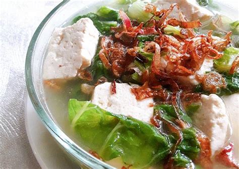 Resep Sup Sawi Putih Tahu Menu Simple Cepet Ga Ribet Oleh Dapoer