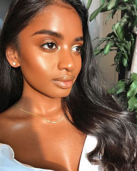 20 Natural Bronzed And Glowy Makeup Ideas For Brown Girls — Dear Dol