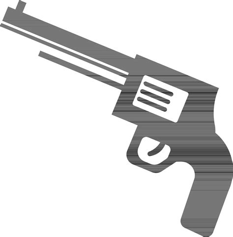 Revolver in black and white color. 24516206 Vector Art at Vecteezy