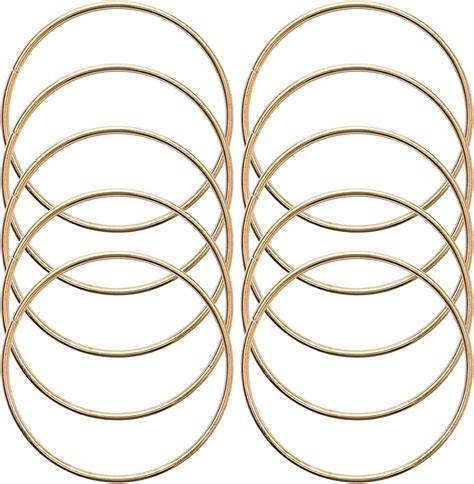 Pcs Inch Metal Rings For Craft Gold Hoops Floral Macrame Hoops