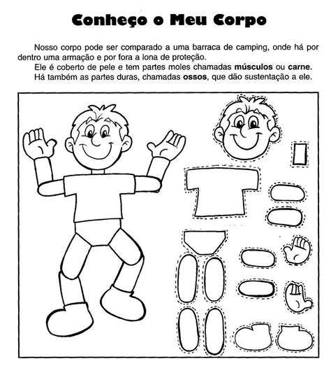 ATIVIDADES CORPO HUMANO 3 4 5 6 ANOS EXERCÍCIOS CIÊNCIAS PARA