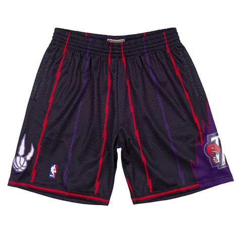 Mitchell And Ness Men Nba Toronto Raptors Reload Swingman Shorts Black