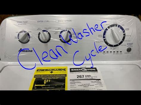 NEW 2023 Amana NTW4519JW Clean Washer Cycle YouTube