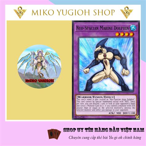 Miko Yugioh Thẻ Bài Yugioh Chính Hãng Tiếng Nhật Neo Spacian Marine Dolphin Sub1 Shopee