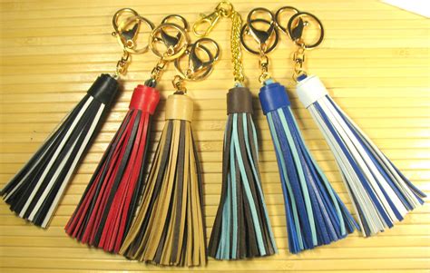 Two Tone Leather Tassels For Handbags Purse Tassel Handbag