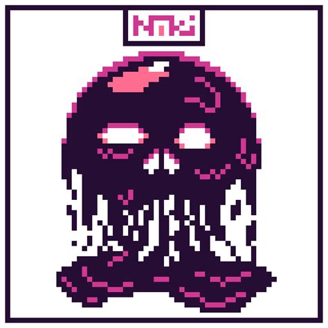 Slime Skull : r/PixelArt