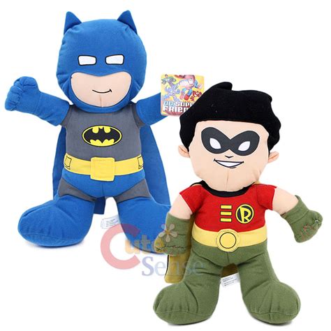 Dc Comics Baby Batman And Robin Plush Doll 2pc Toy Set 14 Ebay