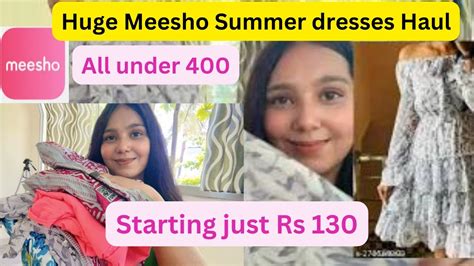 Trendy MEESHO Dresses Haul Starting At Rs 248 Try On Haul Meesho