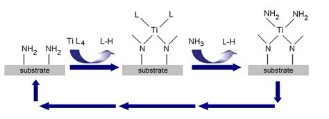 2 Atomic Layer Deposition Ald Cycle For Tin Film Growth Using A