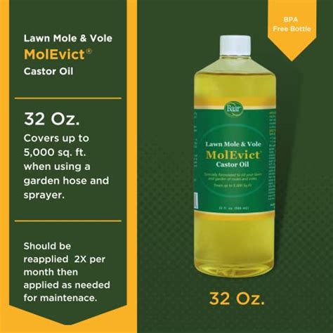 Baar Products Molevict Lawn Mole Castor Oil Mole And Vole Repellent Lawn And Garden Protection