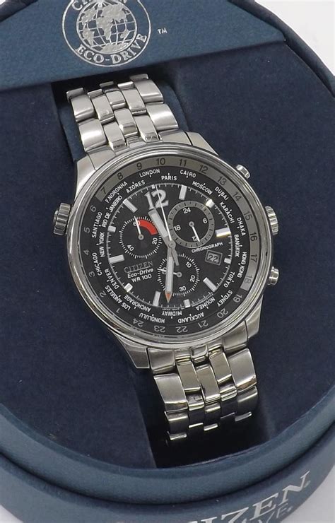 Citizen Eco Drive Wr Chronograph Stainless Steel Gentleman S