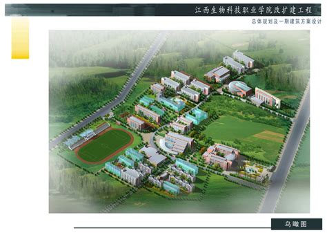 学院鸟瞰图 江西生物科技职业学院