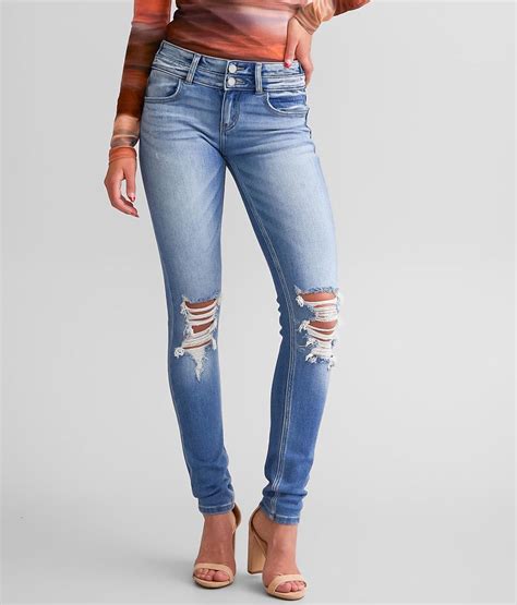 Kancan Signature Low Rise Skinny Stretch Jean Womens Jeans In Sofia Buckle