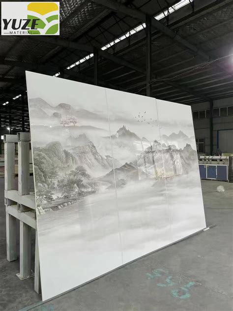 PVC Marble Sheet Of Interior UV Board Faux Laminate Stone Panel China