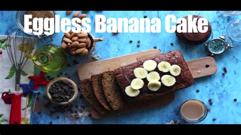 Easy Eggless Banana Cake Recipe Youtube