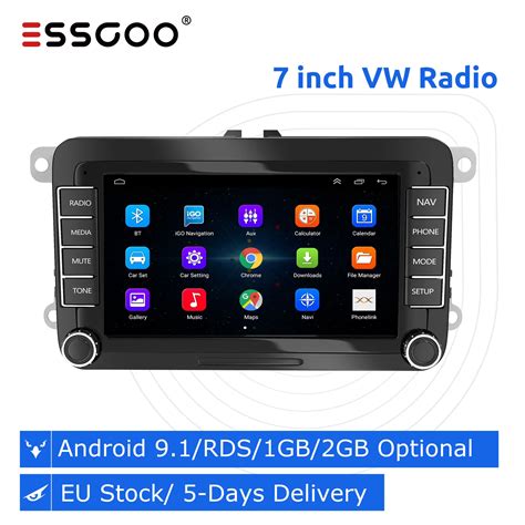 ESSGOO Radio Con GPS Para Coche Reproductor Multimedia Con Android 9