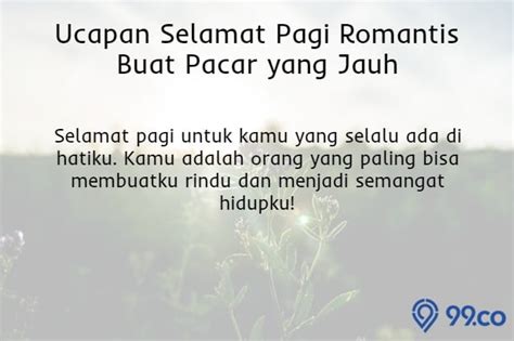 75 Ucapan Selamat Pagi Romantis Untuk Pacar Yang Penuh Makna