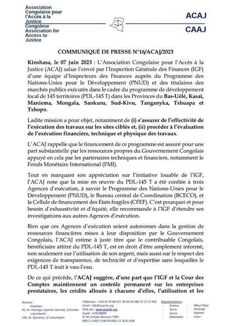 Acaj On Twitter Lacaj Salue Les Missions De Contr Le Initi Es Par L