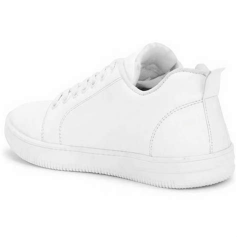 Shoe Sense Casual Wear Mens Plain White Sneakers Shoes, Size: 6-10 at ...