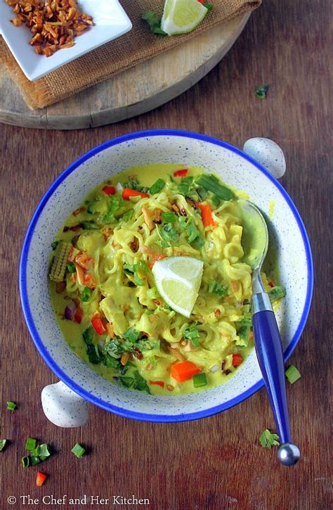 The Chef And Her Kitchen Vegetarian Burmese Khow Suey Recipe Veg