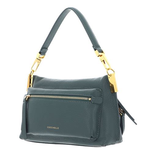 COCCINELLE Handbag Hyle Handbag Grained Leather Kale Green Buy Bags