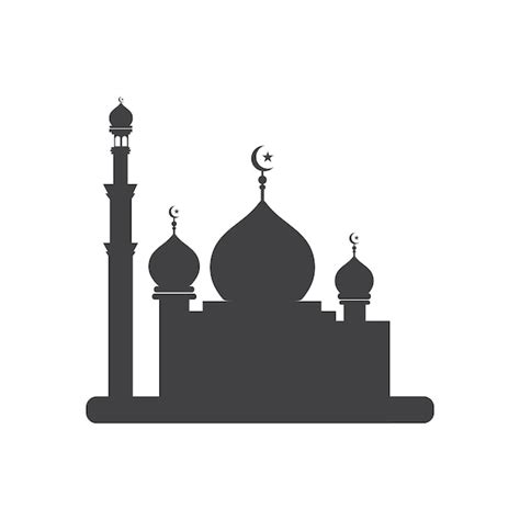 Moschee Ramadan Vektor Illustration Premium Vektor