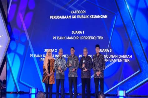 Konsisten Jaga Transparansi Bank Mandiri Diganjar Penghargaan Info