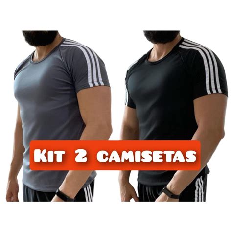 Kit Camisetas Camisa Masculina Listras Dry Fit Lisa B Sica Moda