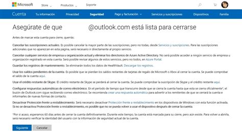 Cómo eliminar tu cuenta de Microsoft definitivamente