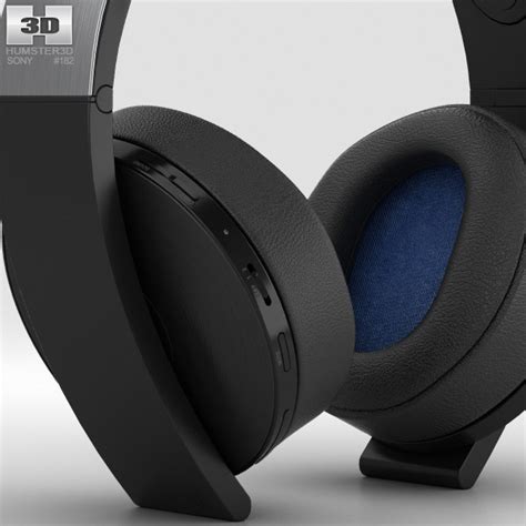 Sony PlayStation 4 Platinum Wireless Headset 3D 모델 전자 기기 on 3DModels