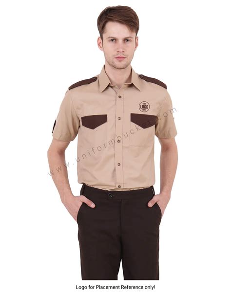 Buy Beige And Brown Security Guard Shirt Online Best Prices In India Uniform Bucket Uniform